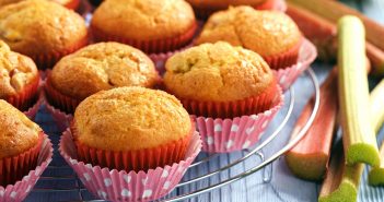 Rhubarb Muffins Recipe (dairy-free and optionally nut-free and vegan)