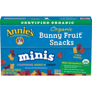 Annie's Bunny Fruit Snacks Reviews & Info (Organic & Vegan) - 10 varieties, all dairy-free, egg-free, gluten-free, nut-free, soy-free, and gelatin-free
