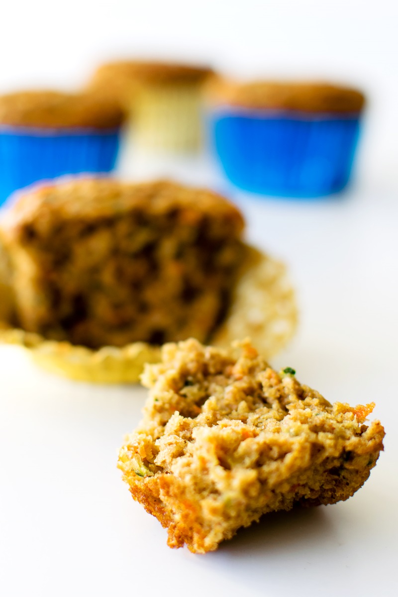 Zucchini Carrot Bran Muffins Recipe - a Healthy Family Favorite (dairy-free, nut-free with egg-free, vegan option #branmuffins #zucchinimuffins