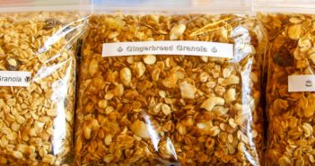 Homemade Gingerbread Granola Recipe - naturally vegan, gluten-free, and soy-free, with nut-free option. So delicious and it makes your house smell wonderful! Great gift from the kitchen.