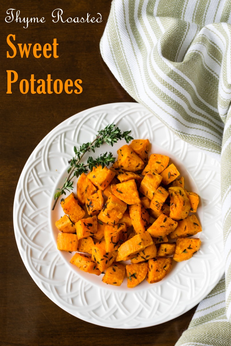 Thyme Roasted Sweet Potatoes Recipe - naturally healthy, dairy-free, vegan, paleo and allergy-friendly