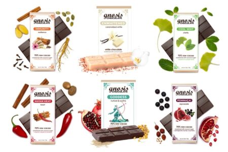 Gnosis Raw Chocolate Bars - Reviews and Info - all vegan and dairy-free, healthy, tons of varieties
