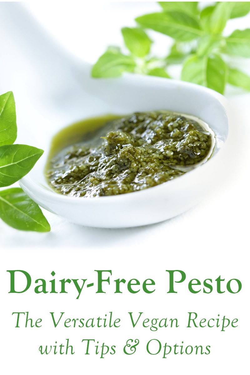 Basic Vegan and Dairy-Free Pesto Recipe with Tips for Variation
