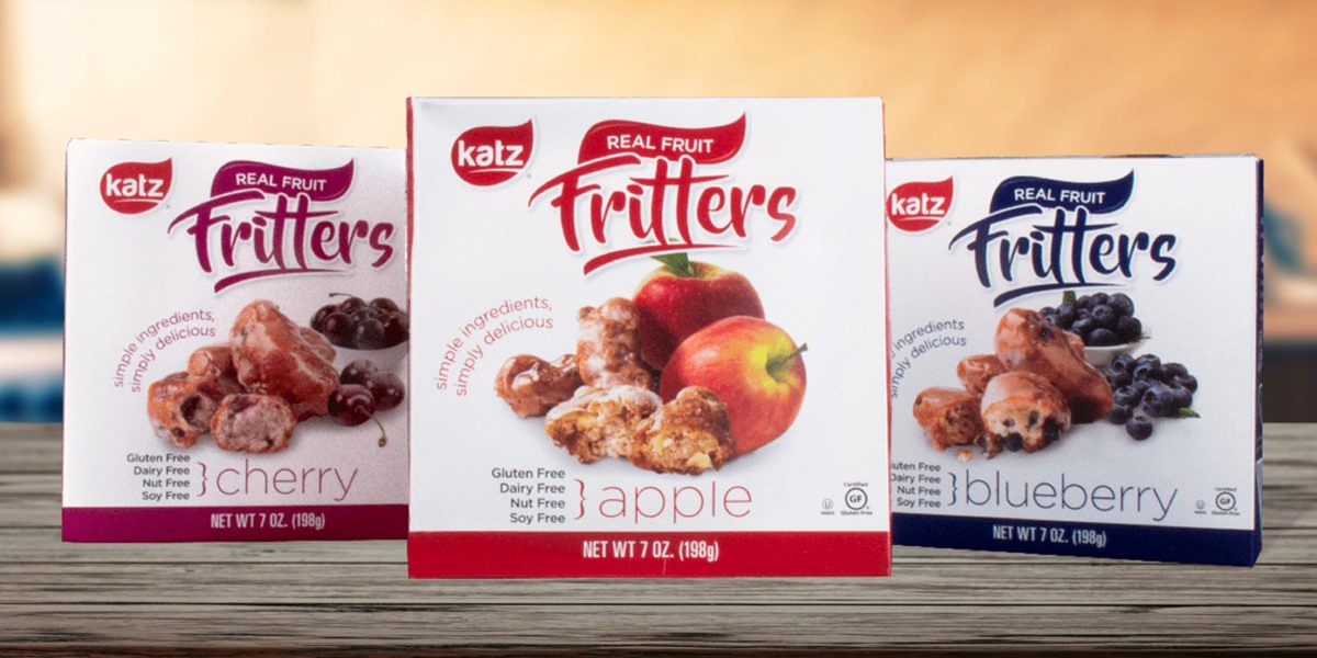 Katz Fritters Reviews and Info - gluten-free, dairy-free, nut-free, soy-free apple fritters, cherry fritters, and blueberry fritters - made just like traditional fritters