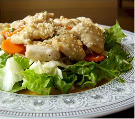 Orange-Sesame Salad Dressing - Bold dairy-free and low fat salad dressing