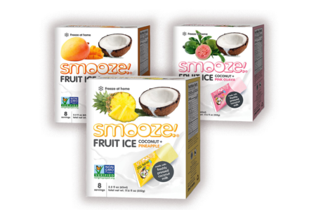 Smooze Fruit Ice Reviews and Information - Allergy-friendly, lightly creamy and tropical - like dairy-free "ice milk" pops. Allergy-friendly, kosher parve, and vegan.