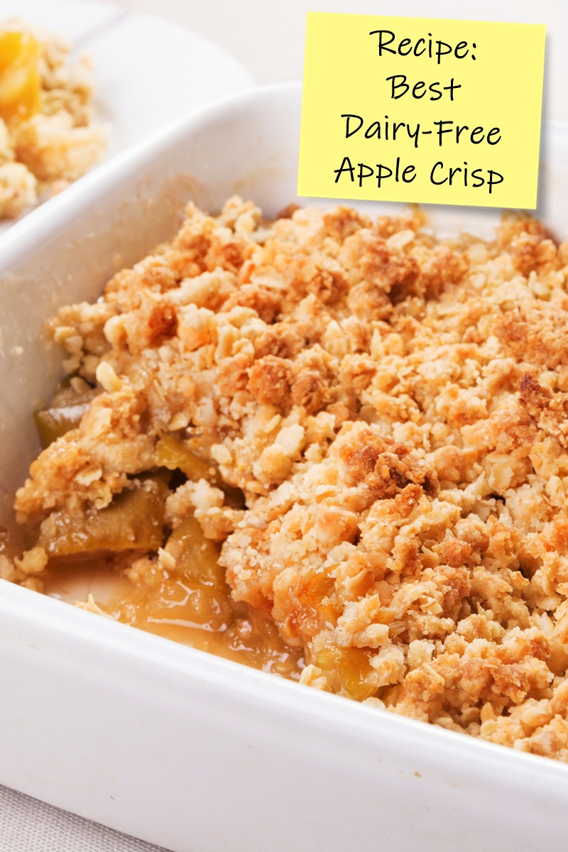 The Best Dairy-Free Apple Crisp Recipe that's perfectly unique! Also naturally nut-free and plant-based.