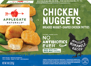 Applegate Farms Chicken Nuggets Reviews and Info - wheat, gluten-free, organic, and natural options - all antibiotic-free, nitrate-free, filler-free, dairy-free, egg-free, and more!