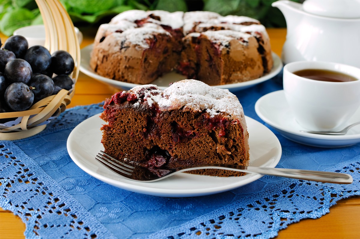 Gluten-Free Chocolate Plum Cake Recipe that's also Free From Dairy, Nuts, and Soy