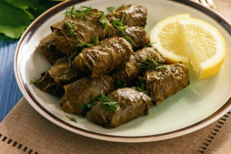 Vegan Dolmas Recipe - naturally free of dairy, gluten and soy, with nut-free option. Homemade chef-created recipe.