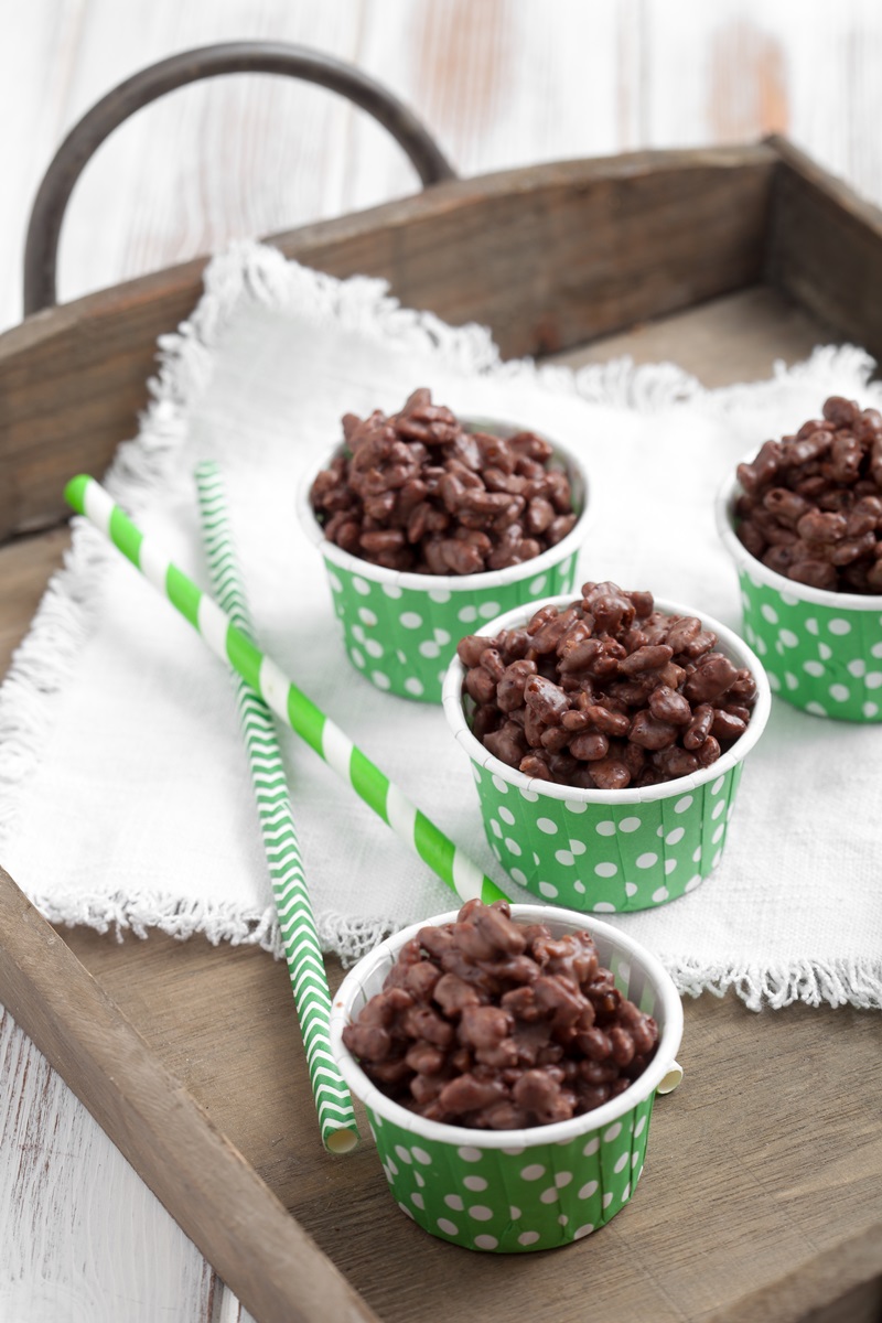 Fudgy Dairy-Free Chocolate Crispy Treats Recipe - gluten-free, nut-free, soy-free, and easy!