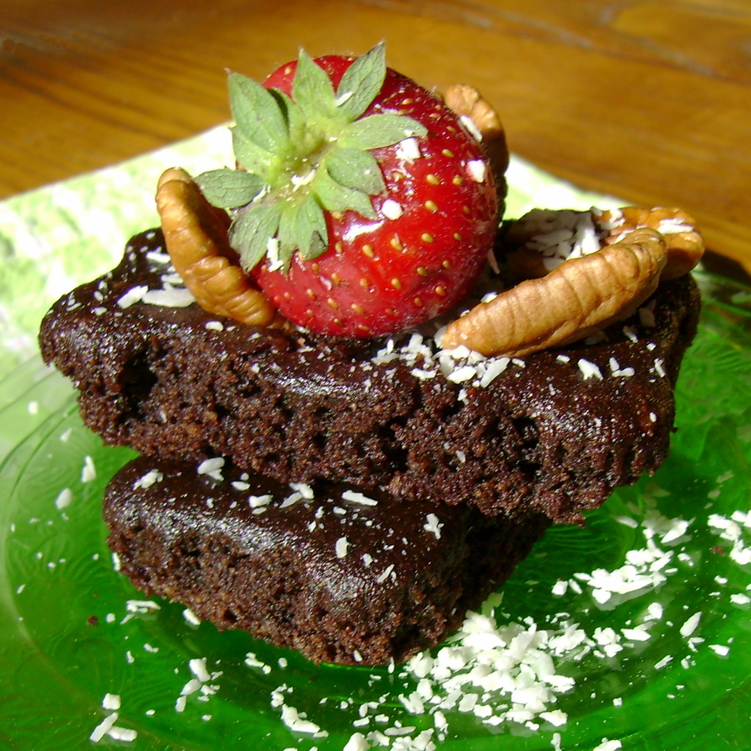 Dairy-Free Gluten-Free Chocolate Cake Brownies Recipe with Homemade Chocolate Syrup