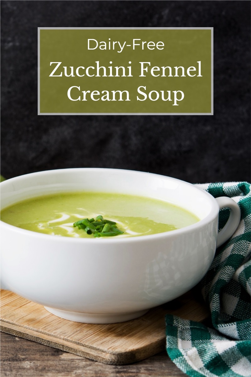 Dairy-Free Zucchini Fennel Cream Soup Recipe - seriously plant powered! Naturally vegan, gluten-free, and allergy-friendly.