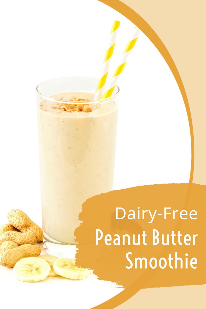 Dairy-Free Peanut Butter Smoothie Recipe - The Ultimate Meal Replacement Breakfast Shake with Add-In Options - plant-based, soy-free, gluten-free, optionally allergy-friend.