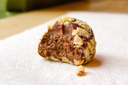 Dairy-Free Peanut Chocolate Truffles Recipe - double peanutty goodness, can be made anytime! Tons of ingredient options. Naturally plant-based, gluten-free.