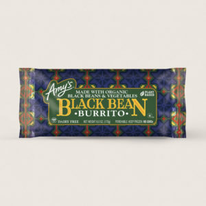 Amy's Vegan Frozen Burritos & Wraps Reviews and Info. Over a dozen dairy-free varieties, with gluten-free and soy-free options. Pictured: Black Bean Burrito