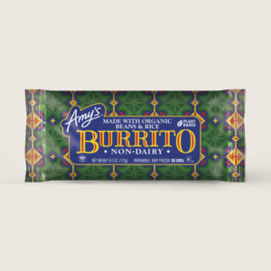 Amy's Vegan Frozen Burritos & Wraps Reviews and Info. Over a dozen dairy-free varieties, with gluten-free and soy-free options. Pictured: Non-Dairy Burrito