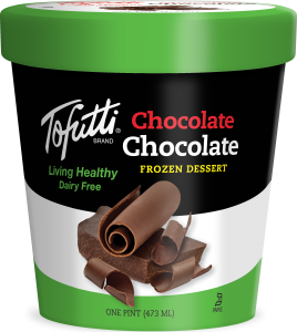 Tofutti Dairy-Free Ice Cream Reviews and Info - Vegan, Soy-Based, Classic. Pictured: Chocolate