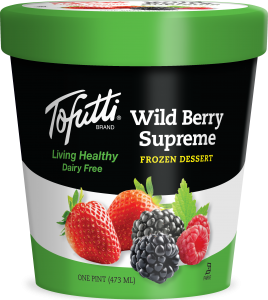 Tofutti Dairy-Free Ice Cream Reviews and Info - Vegan, Soy-Based, Classic. Pictured: Wild Berry Supreme