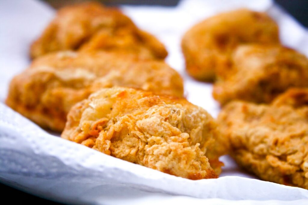Gluten-Free Dairy-Free Southern Fried Chicken Recipe - perfectly crispy, flavorful, and everyone approved! The recipe is also egg-free, too, but don't worry, it taste just like your favorite classic fried chicken.