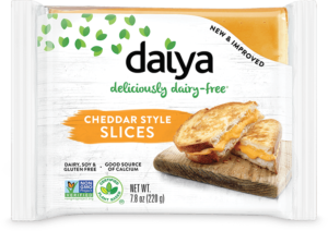 Daiya Dairy-Free Cheese Slices Reviews and Info - New Formula, New Shape! Vegan, gluten-free, allergy-friendly.