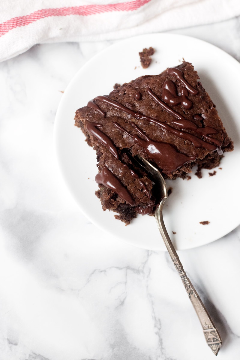 Vegan Chocolate Zucchini Cake Recipe with Optional Chocolate Drizzle
