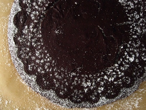 Amy Green's Flourless Chocolate Torte with Sugar-Free Powdered Sugar