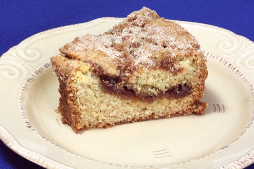 Around the Clock Vegan Coffee Cake - This decadent dessert has a delicious streusel topping and filling!