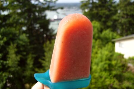 Healthy 2-Ingredient Watermelon Popsicles! So easy to make and naturally vegan, paleo and gluten-free!