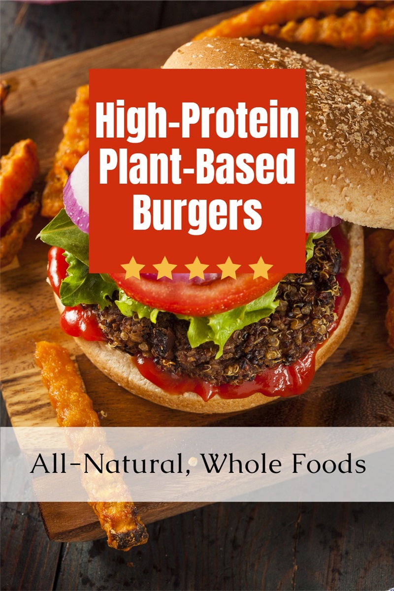 High Protein Vegan Burger Recipe - Vegan, Dairy Free, Gluten Free, Nut Free, Soy Free, Made with Whole, Healthy Food Ingredients