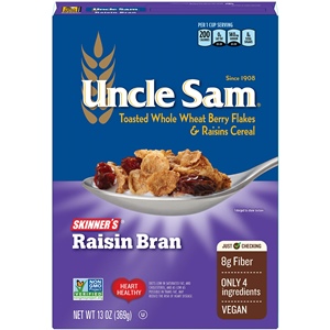 Uncle Sam Cereals Reviews and Info - dairy-free, nut-free, wholesome 100+ year tradition.