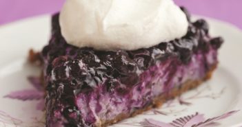 Blueberry Bliss Vegan Cheesecake with Vanilla Cookie Crust - recipe by famed cookbook duo, Isa Chandra Moskowitz and Terry Hope Romero