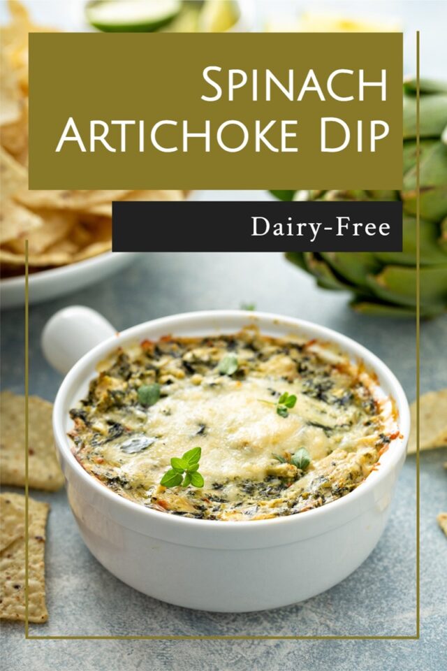 Dairy-Free Spinach Artichoke Dip Recipe (Baked)