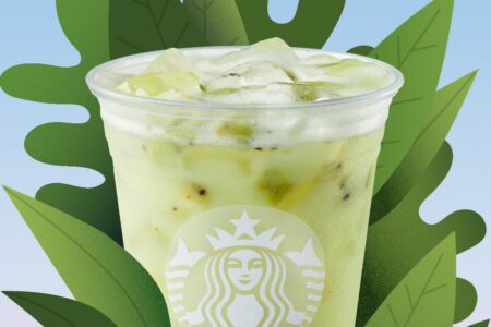 Starbucks Hits Refresh with New Flavors for Dairy-Free Iced Drink Menu. Latest Addition: Star Drink made with Kiwi Starfruit Refreshers and Coconutmlk