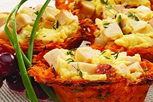 Gluten-Free Brunch Recipe: Eggs in Sweet Potato Nests
