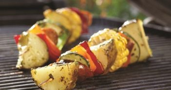 Grilled Potato Kebabs with Lemon Herb Drizzle Recipe