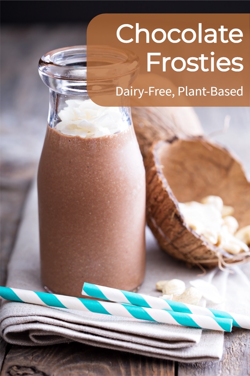 Dairy-Free Chocolate Frosties Recipe - Healthy, Plant-Based, Paleo, and made with Whole Foods! Coconut-free option.