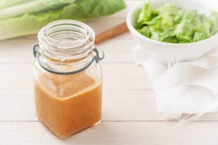 Sweet 'n Spicy Pepper Jelly Vinaigrette - Bold, flavorful, 5-minute salad dressing recipe