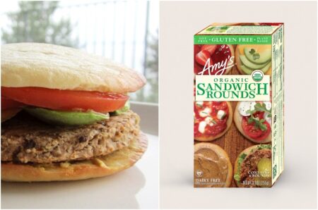 Amy's Organic Gluten-Free Sandwich Rounds Reviews and Info - Dairy-free, egg-free, nut-free, soy-free, and gum-free! No additives in these gluten-free "one buns."