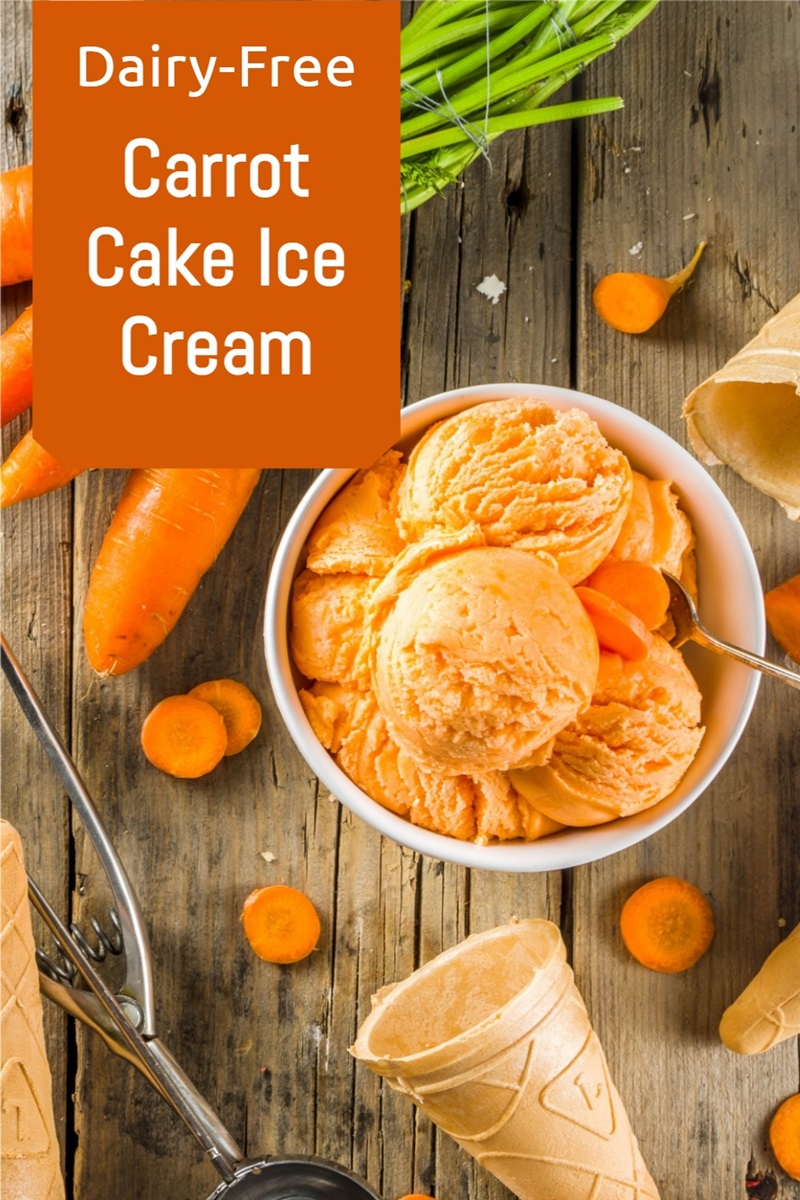 Dairy-Free Carrot Cake Ice Cream Recipe (Vegan, Gluten-Free, Nut-Free, optionally Soy-Free)