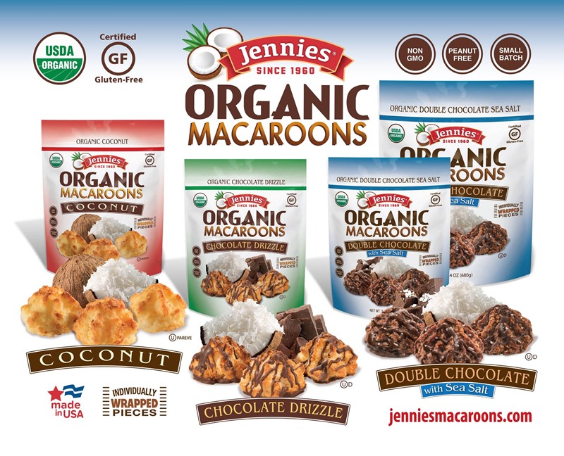 Jennie’s Gluten-Free Macaroons are also dairy-free and nut-free. Available in organic varieties. Reviews and more info here ...
