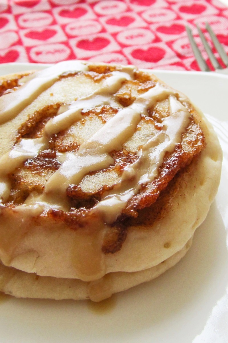 Dairy-Free Cinnamon Roll Pancakes Recipe with Maple Glaze, Gluten-Free and Vegan Options