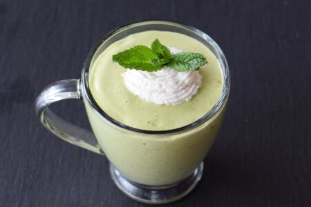 Healthy Vegan Shamrock Shake Recipe (naturally dairy-free, soy-free, and vegan!)