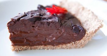 Mayan Dark Chocolate Pie: Vegan & Gluten-Free
