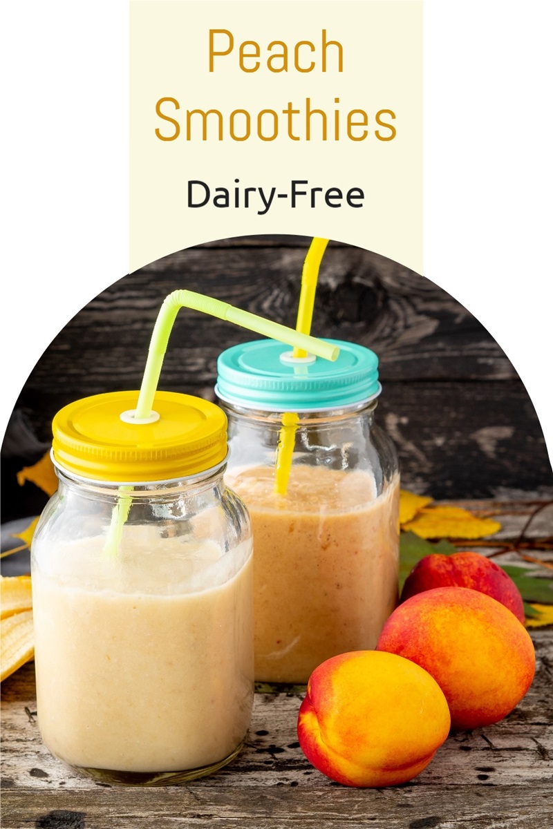 Dairy-Free Peach Smoothies Recipe - naturally allergy-friendly, various ingredient options