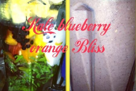 Kale blueberry Orange Bliss Smoothie