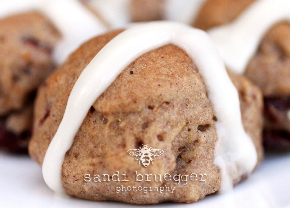 Gluten Free Hot Cross Buns Recipe with Dairy-Free, Soy-Free Cream Cheese Frosting