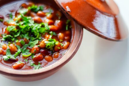 Easy Baked Beans Recipe from the Pantry with Slow Cooker Option - plant-based, gluten-free, allergy-friendly, vegan option