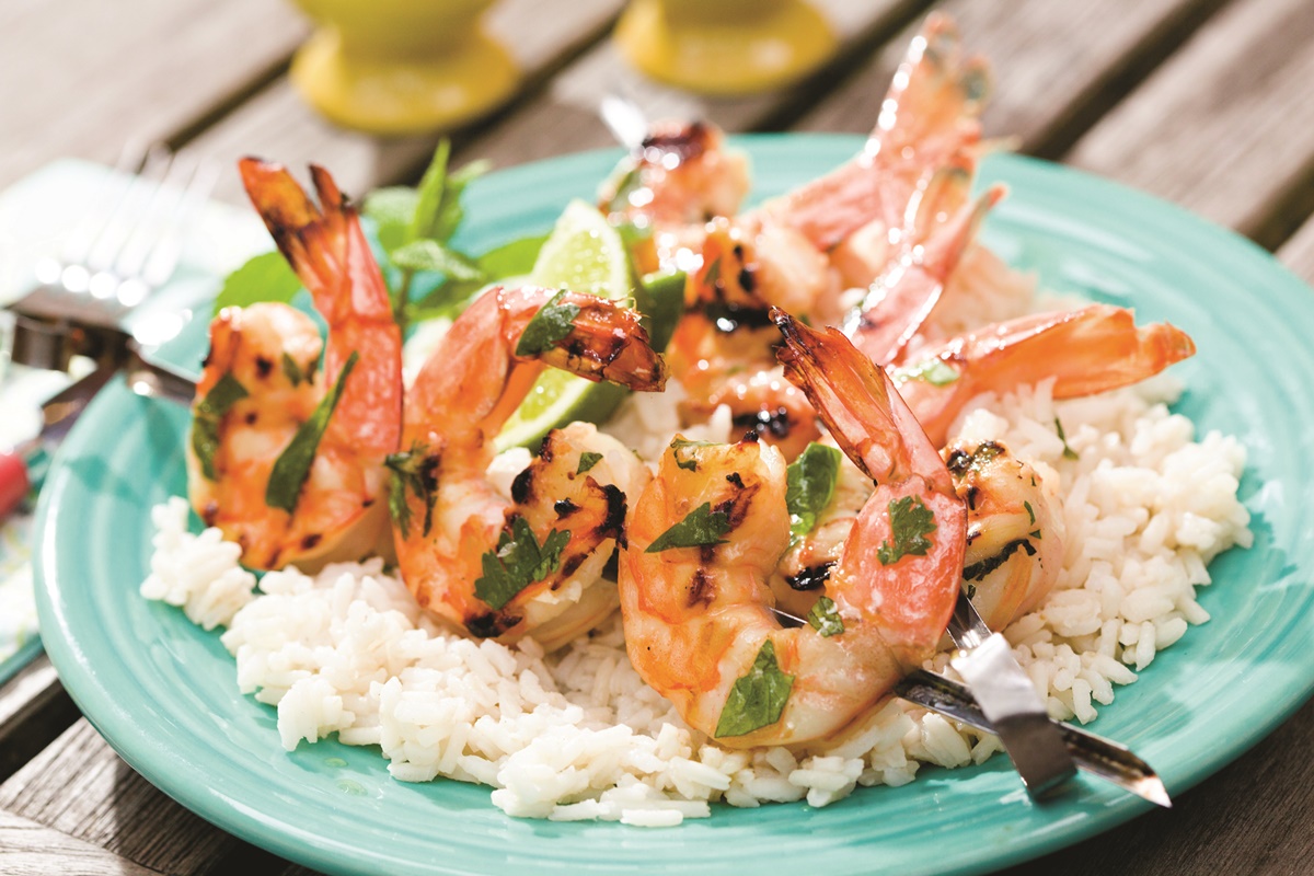 Dairy-Free Grilled Citrus Shrimp Skewers with Stove-top option. Gluten-free and allergy-friendly, too!