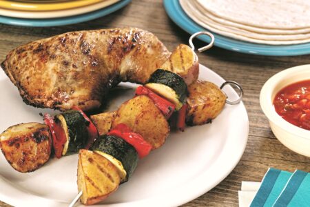 Fiesta Grilled Chicken and Potatoes with Tortillas - naturally dairy-free, gluten-free, allergy-friendly meal for your next cook out or barbecue